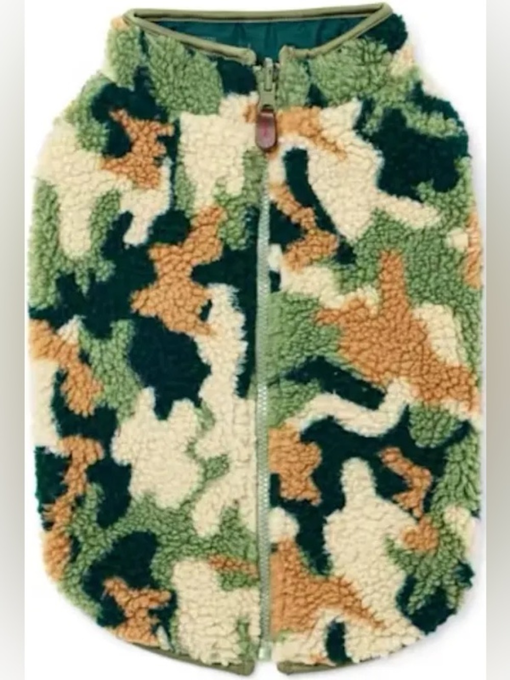 Reddy Reversible Camo Sherpa Dog Vest Green XXXL NWT